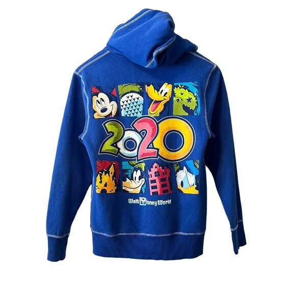 Walt Disney World Parks 2020 Zip Sweatshirt Adult Size Small Travel Vacation - Picture 2 of 12